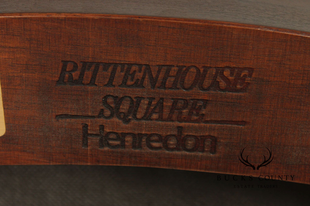 Henredon Rittenhouse Square Collection Queen Anne Style Set of Eight Mahogany Dining Chairs