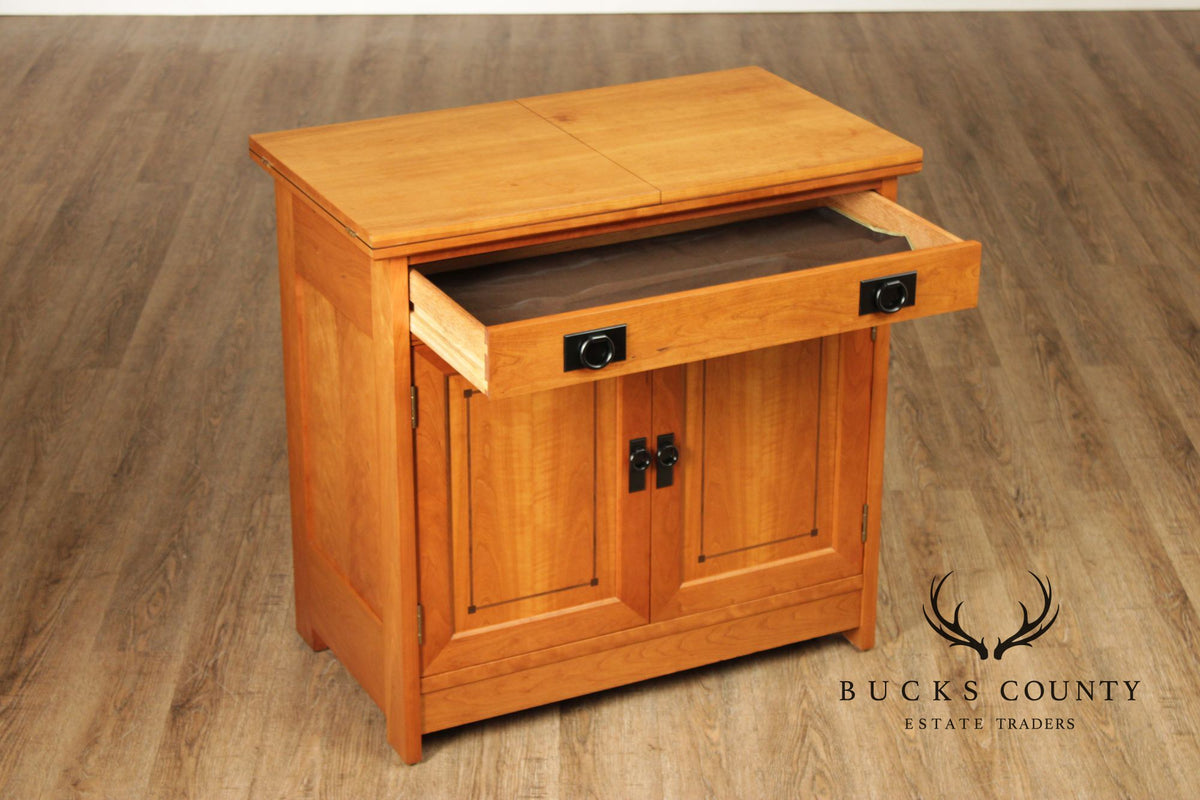 Stickley 21st Century Collection Cherry Mobile Server