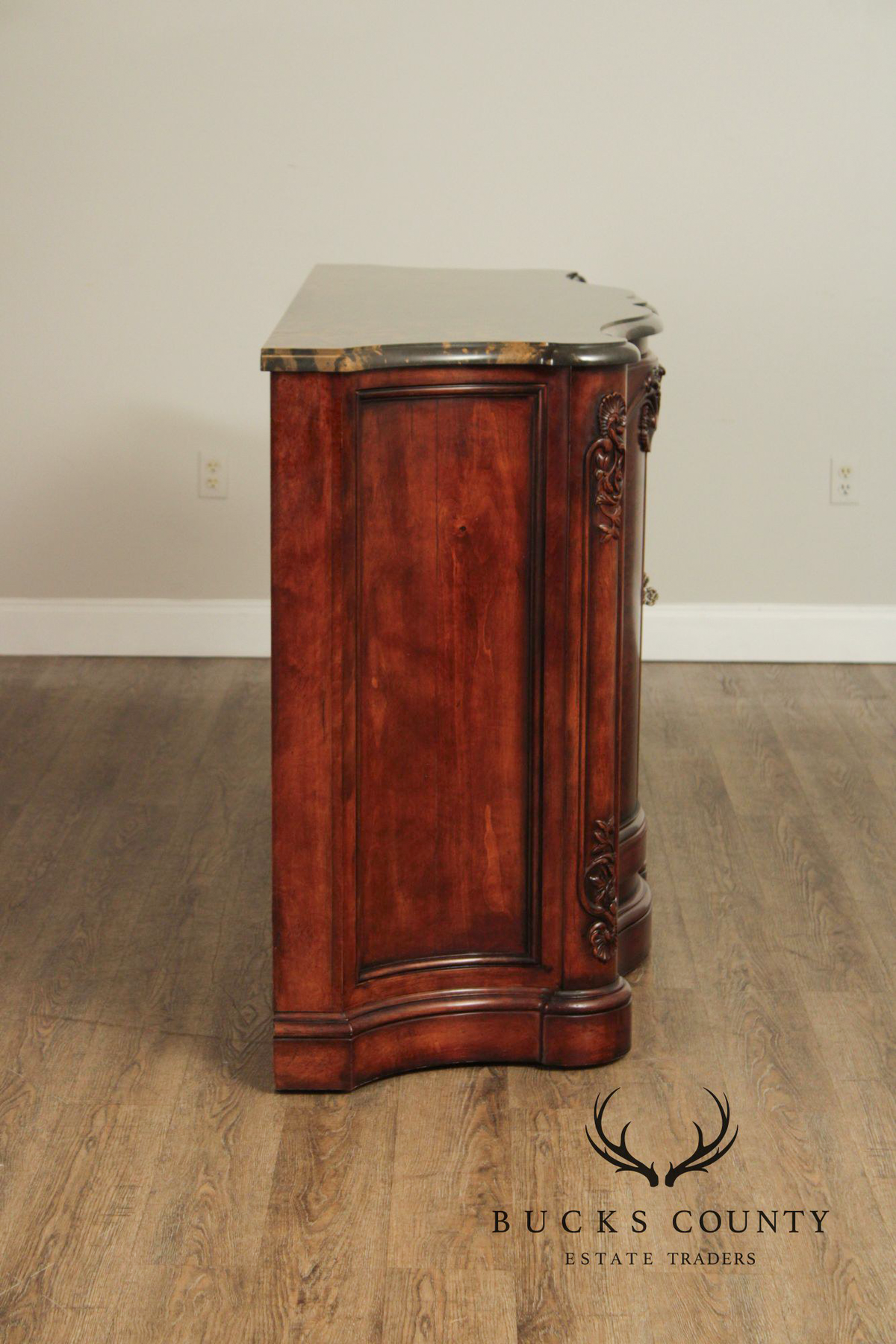 Henredon Italian Renaissance Style Marble Top Buffet