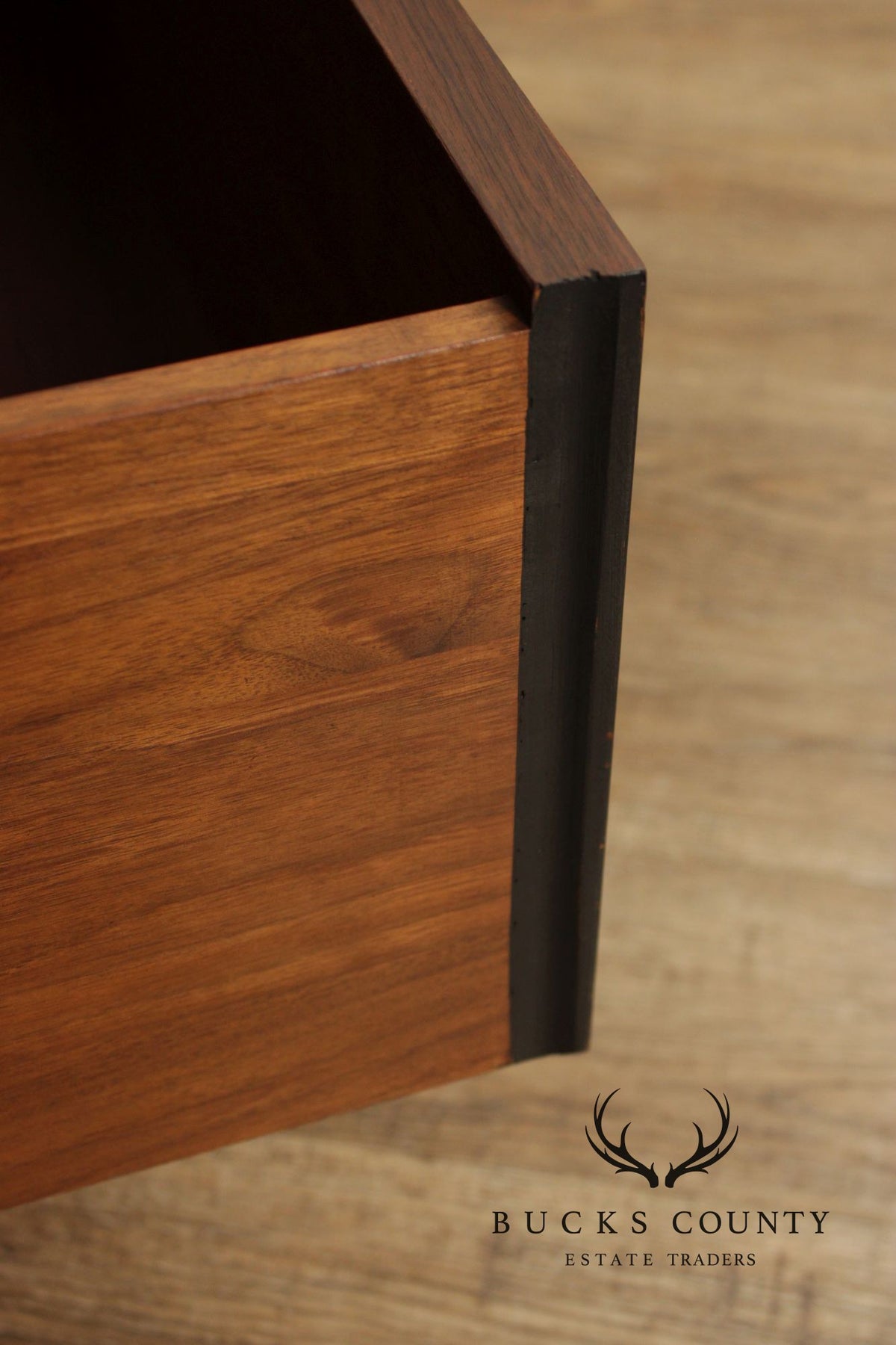Georgian Style Hand Painted Mahogany Breakfront Cabinet