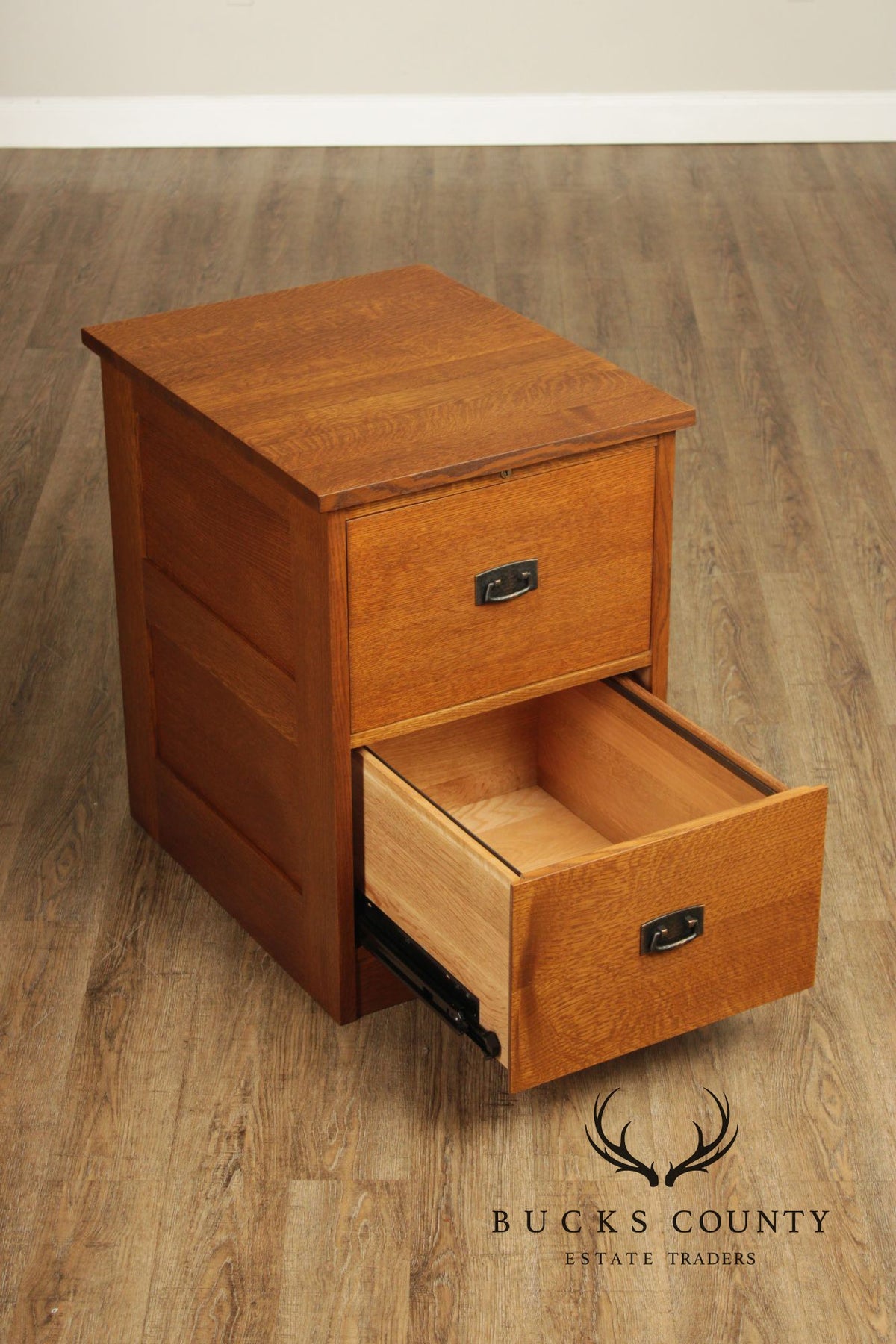 Stickley Mission Collection Oak Two Drawer File Cabinet