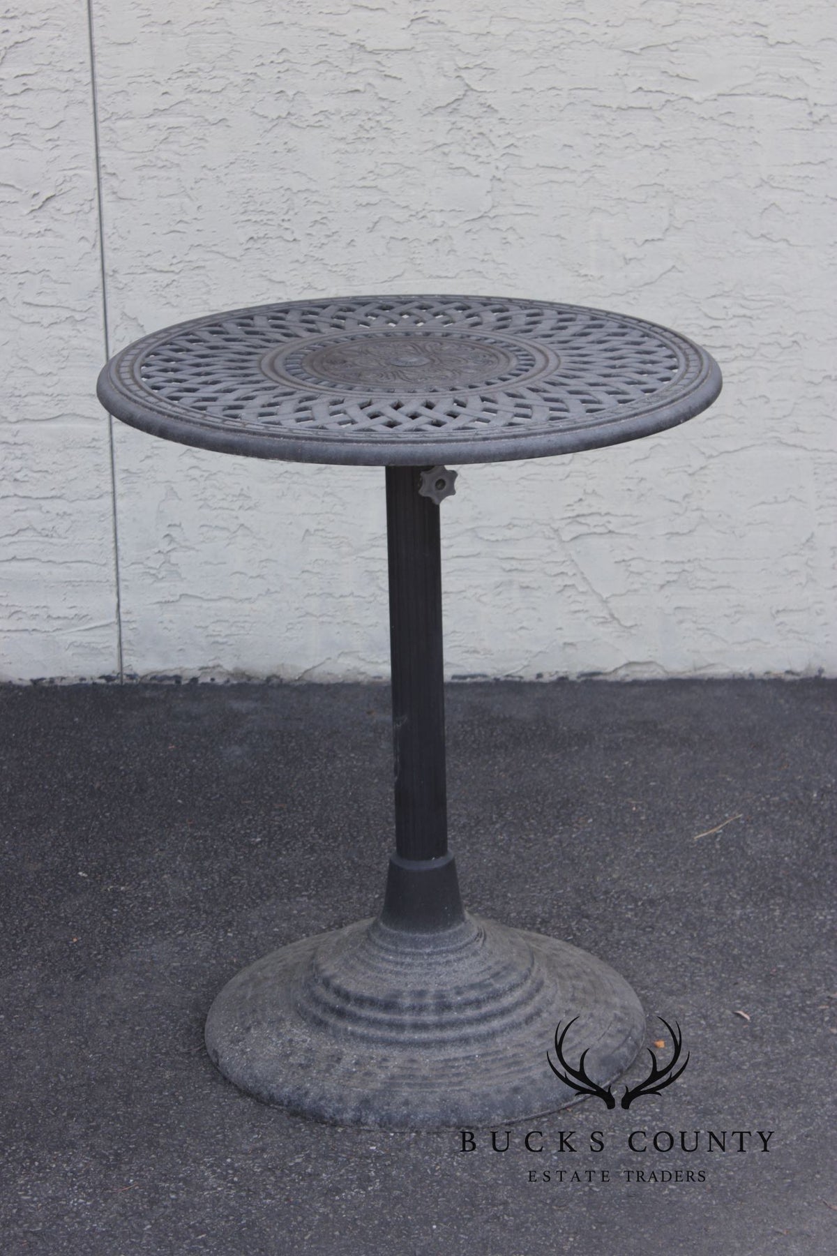 Outdoor Lifestyle Cast Aluminum Bar Height Patio Table And Four Swivel Armchairs
