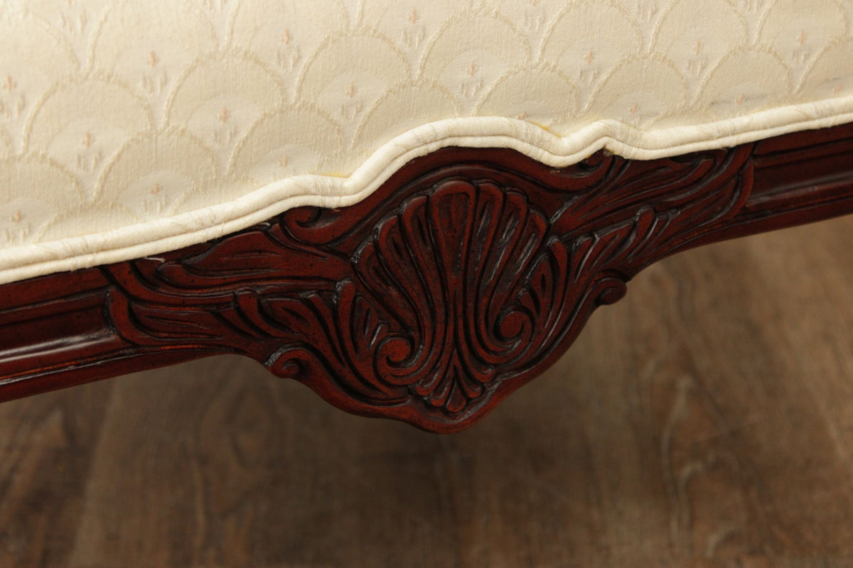 Thomasville Georgian Style Pair of Carved Mahogany Armchairs