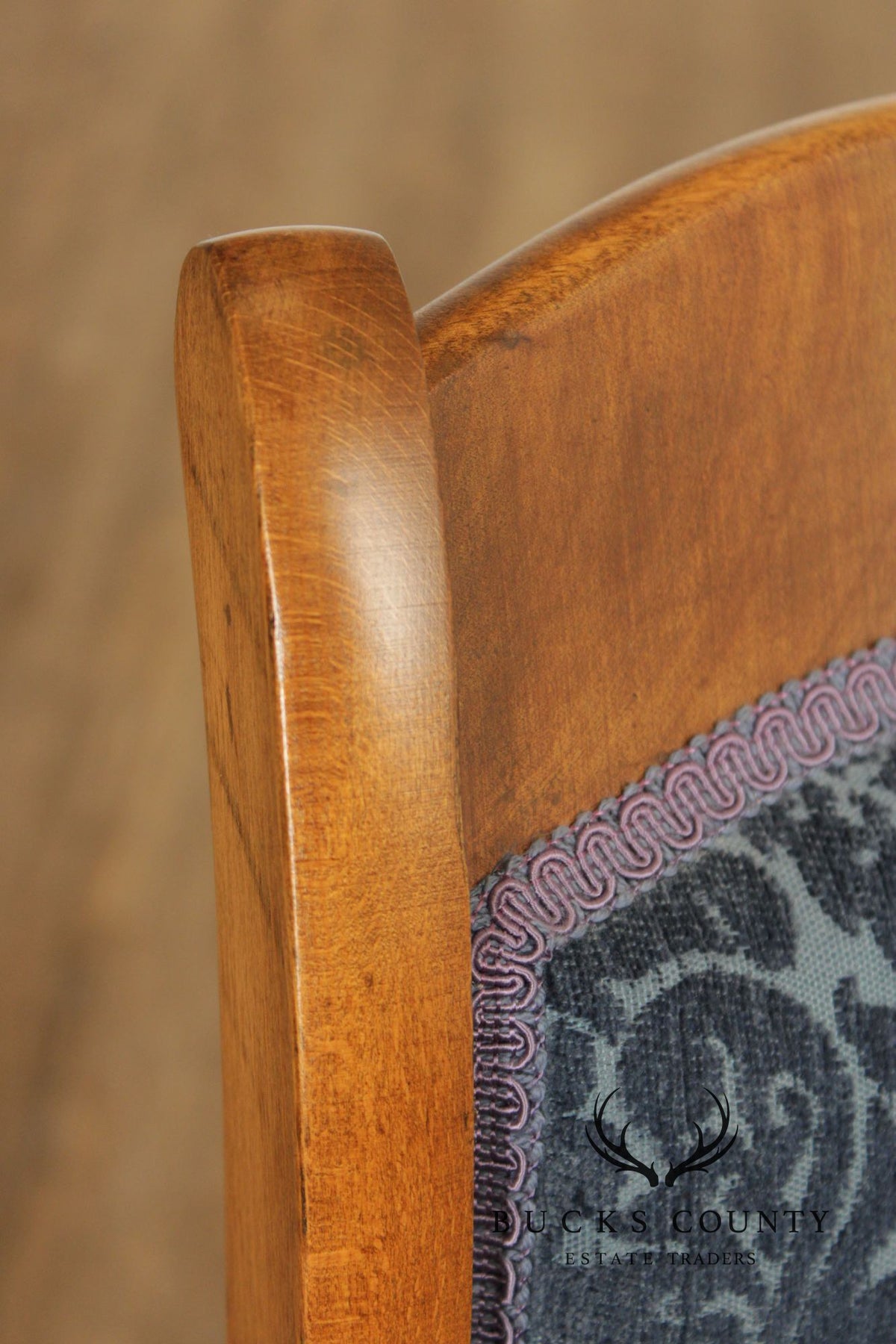 Antique Victorian Era Custom Upholstered Rocker