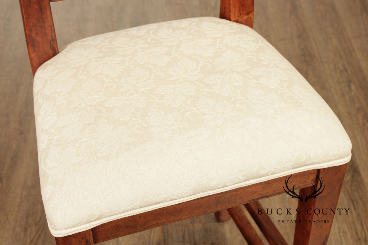 Bausman French Country Style Set of Four Bar Stools