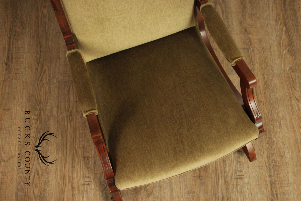 Antique Victorian Eastlake Walnut Platform Rocking Chair