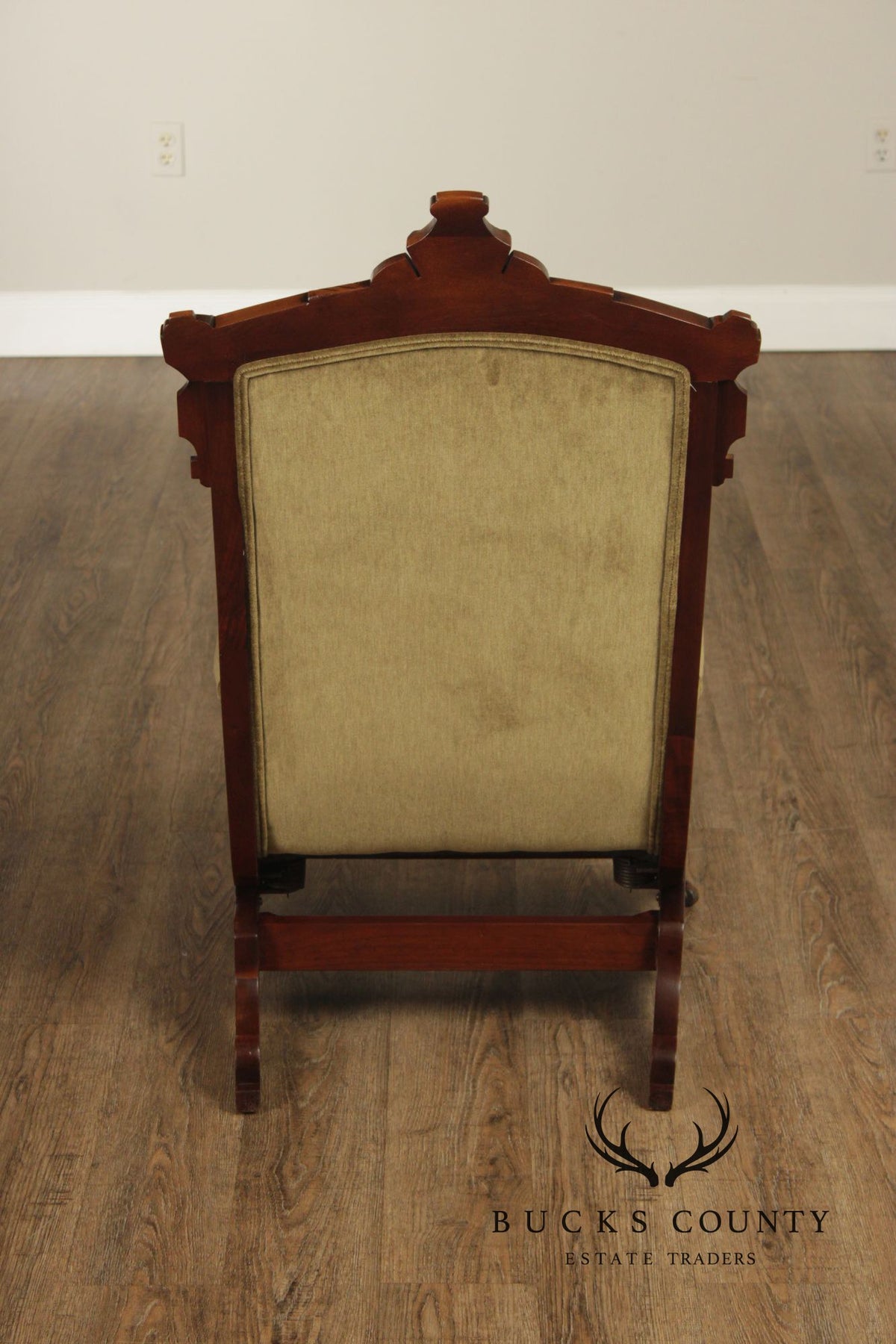Antique Victorian Eastlake Walnut Platform Rocking Chair