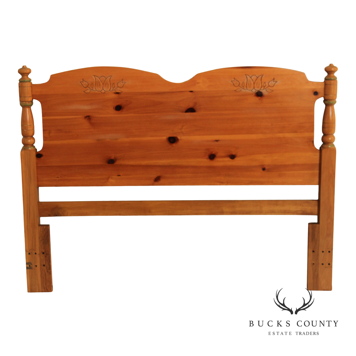 Cottage Style Knotty Pine Queen or Full Headboard