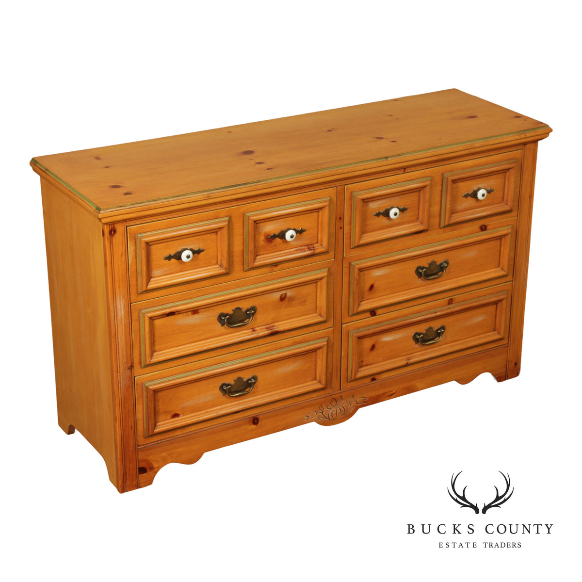 Young-Hinkle Cape Cod Pine Double Chest of Drawers
