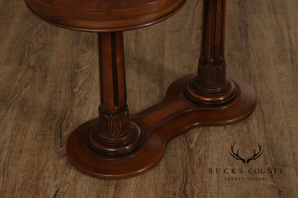 Weiman Regency Style Mahogany Pedestal End Table