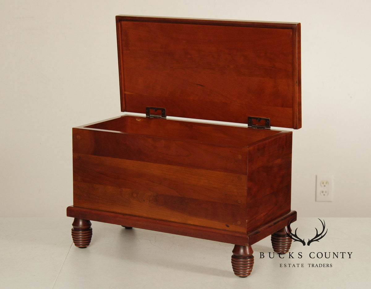 Madison Square Adams County Collection Small Cherry Blanket Chest Form Accent Box