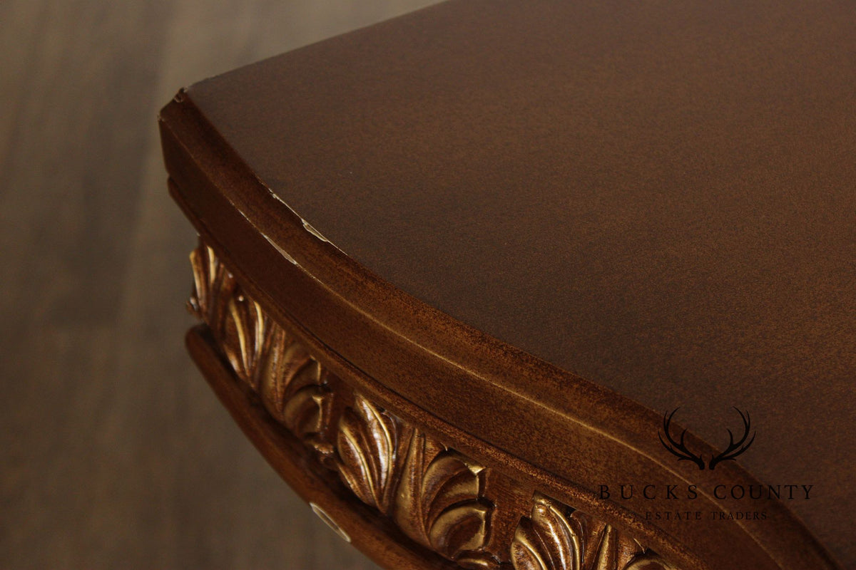 Rococo Revival Carved And Gilt Console Table