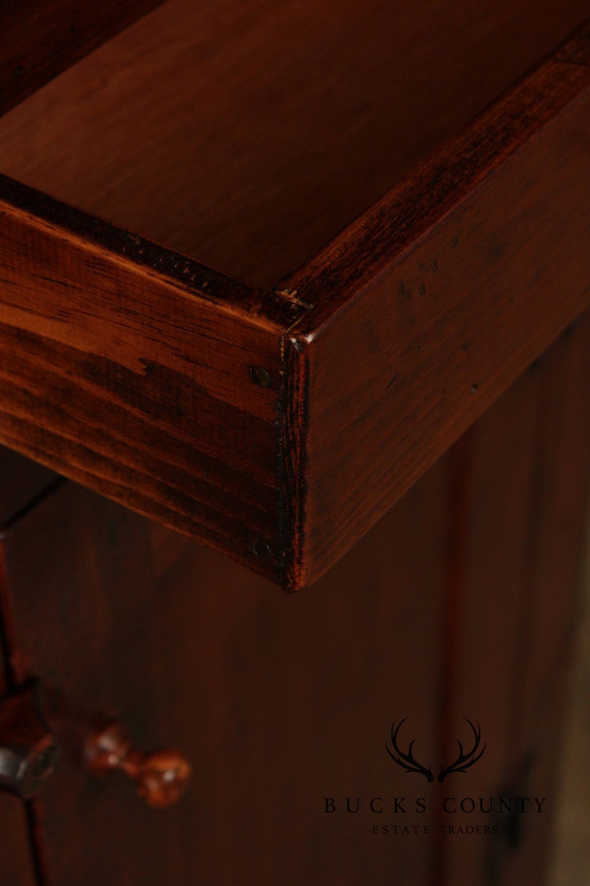 Custom Quality Narrow Pine Corner Cabinet