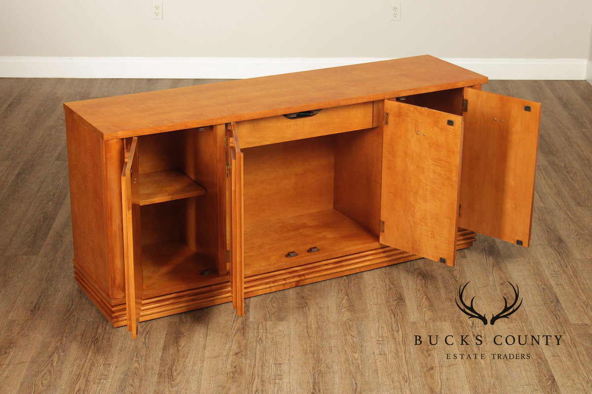 Hickory White Genesis Collection Art Deco Style Maple Sideboard