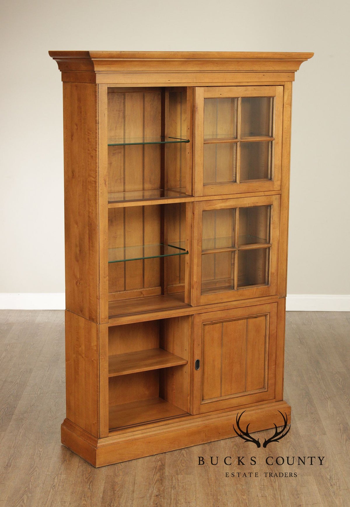 Ethan Allen 'New Country' Maple China Cabinet