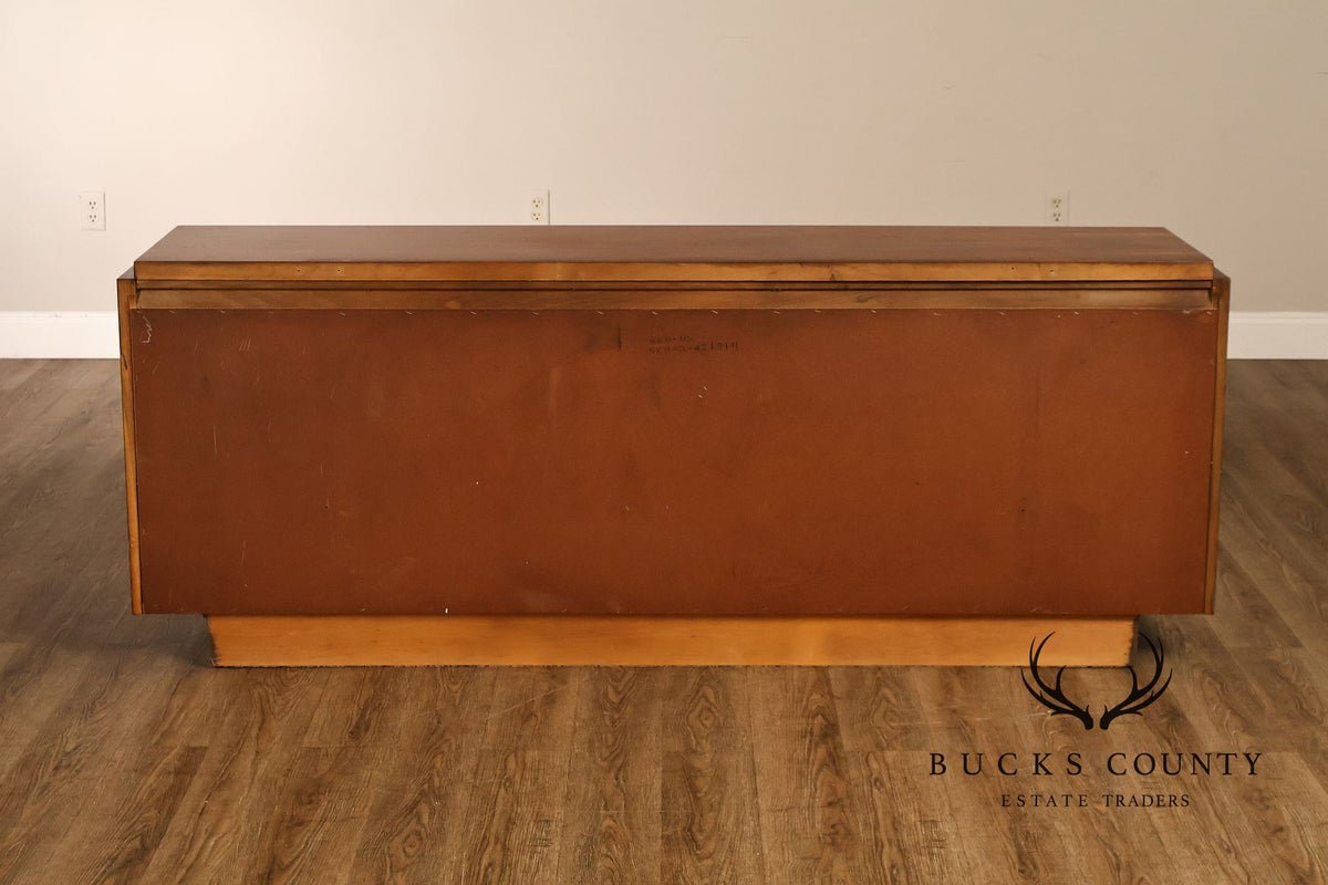 Vintage Lane Mid-Century Modern Brutalist Walnut Dresser