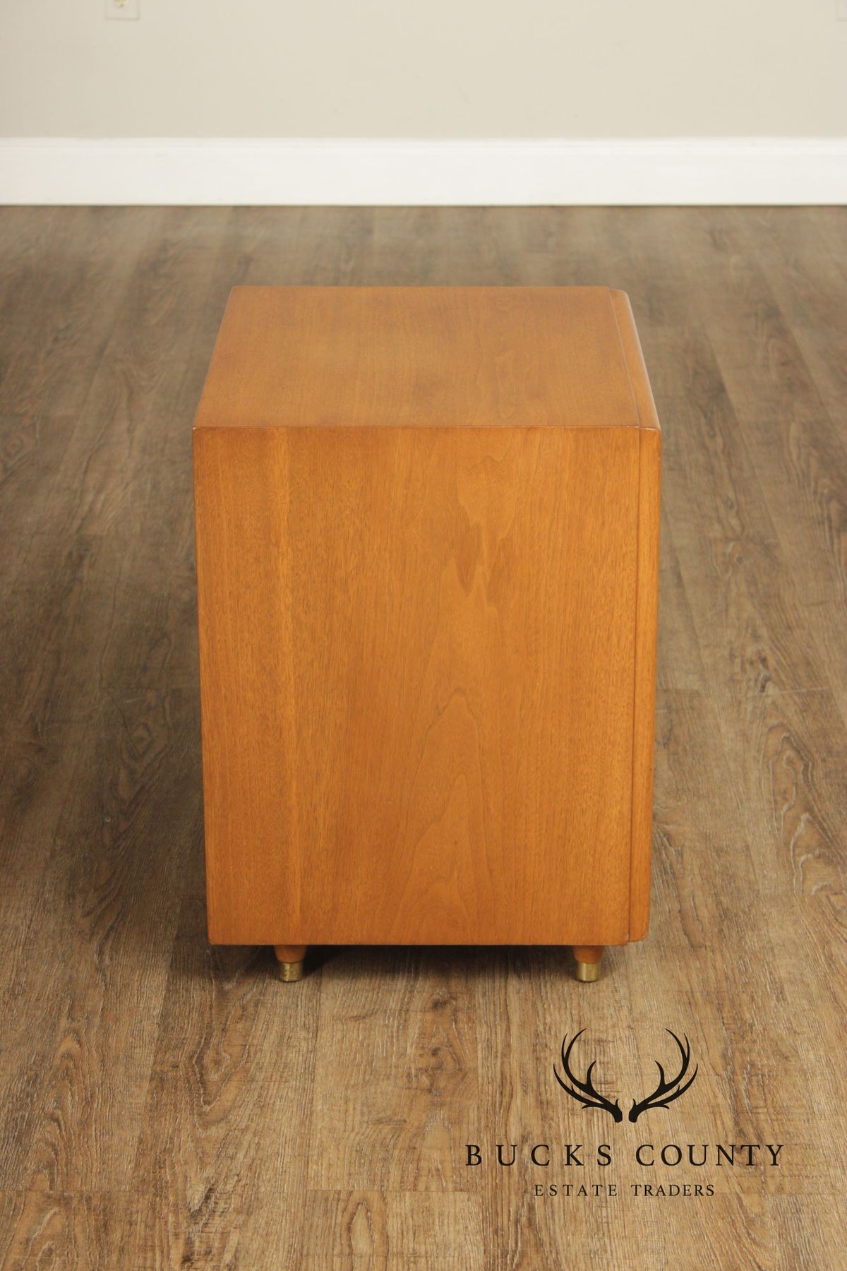 Johnson Furniture Co. Mid Century Modern Pair of Nightstands