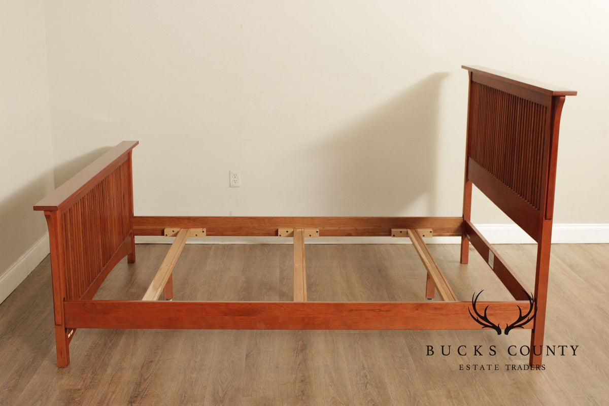 Stickley Mission Collection Cherry Queen Spindle Bed