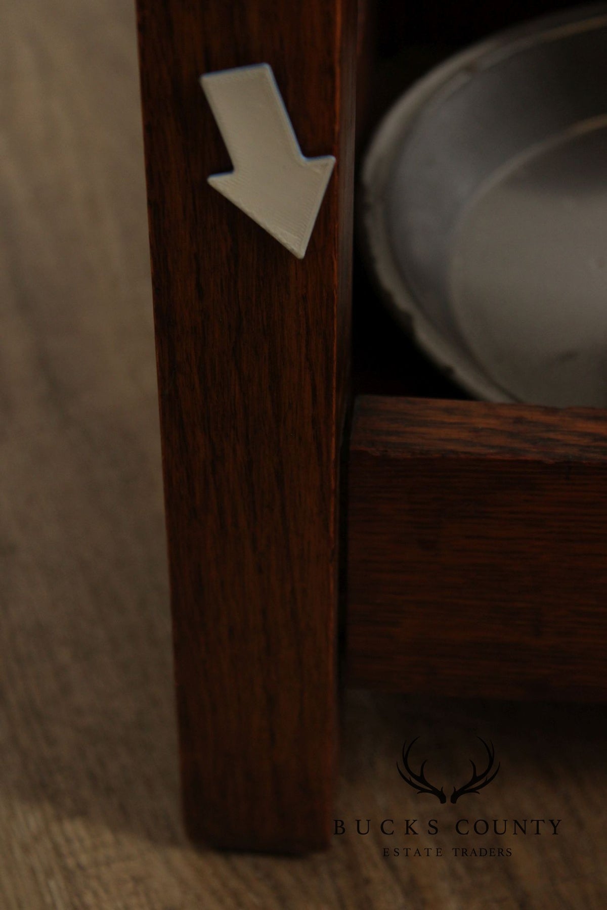 Antique Mission Oak Arts & Crafts Umbrella Stand