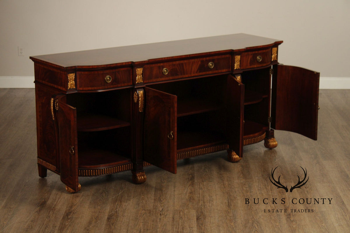 Maitland Smith Mahogany & Partial Gilt Regency Style Sideboard