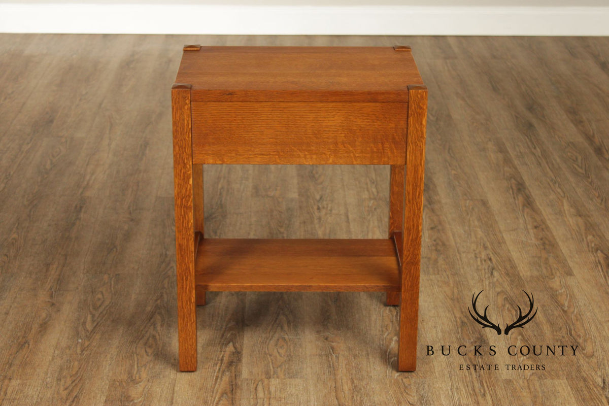 Stickley Mission Collection Oak One-Drawer Nightstand