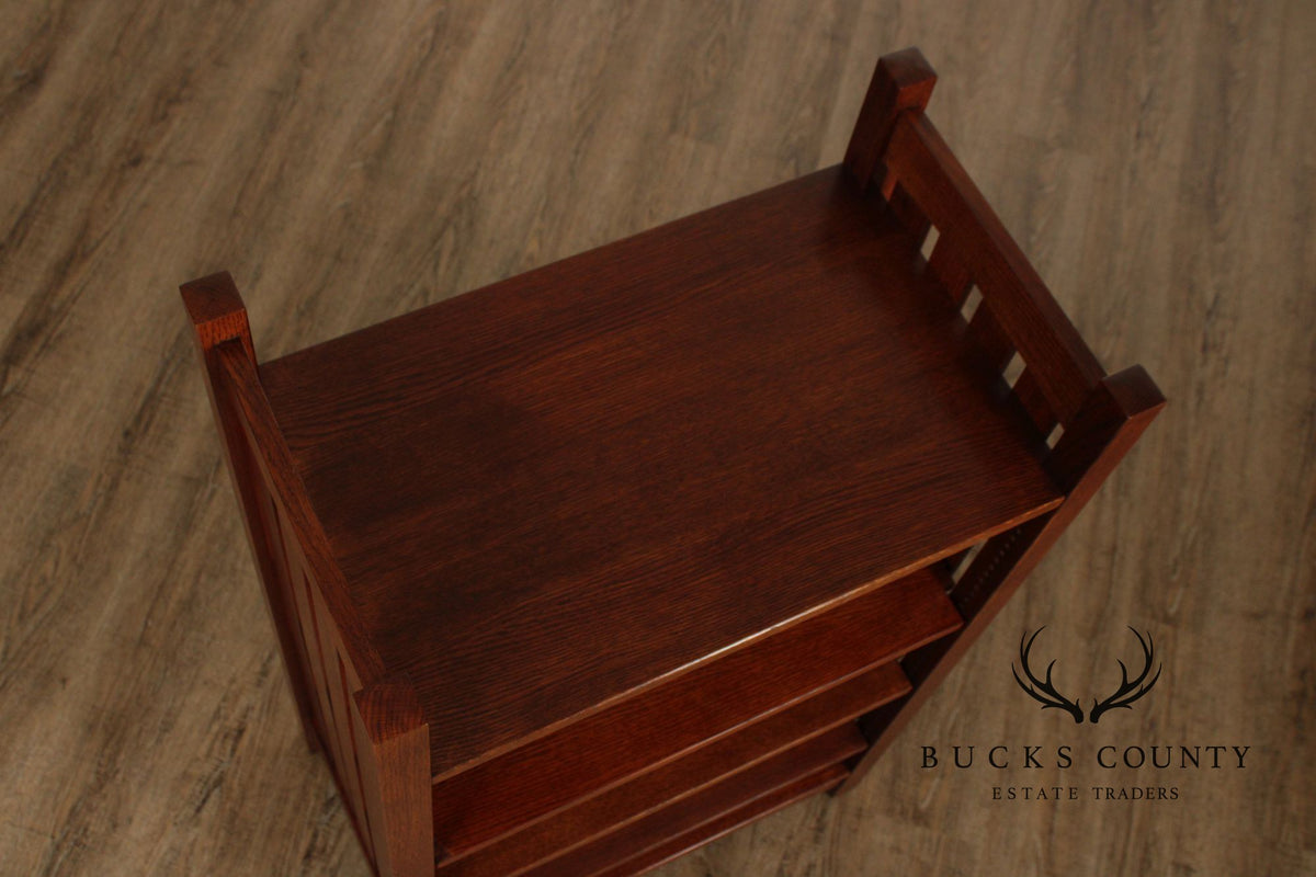 Stickley Mission Collection Oak Bookcase Magazine Stand