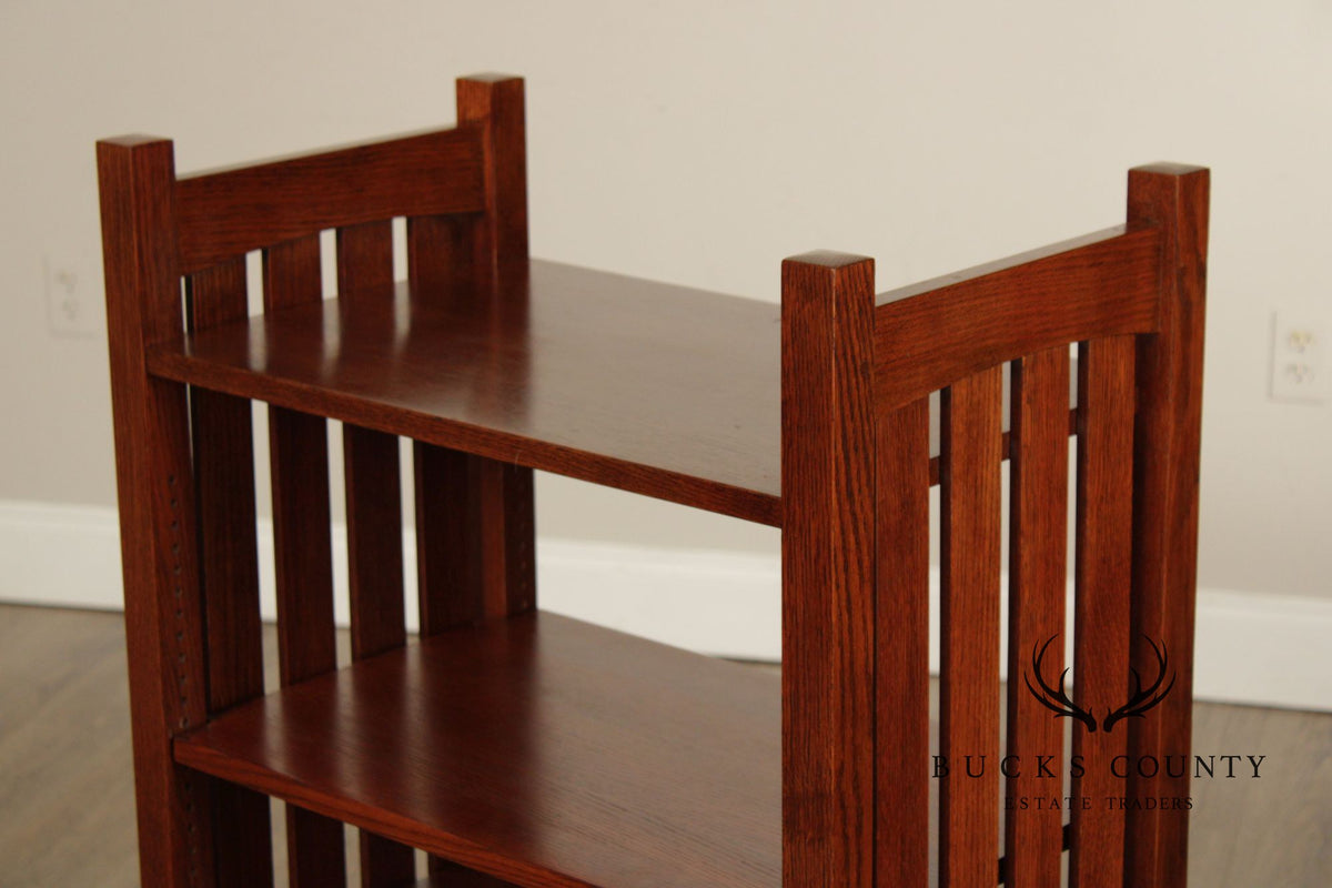 Stickley Mission Collection Oak Bookcase Magazine Stand