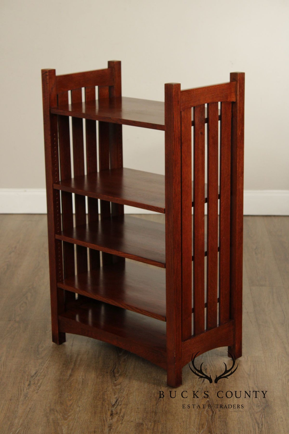 Stickley Mission Collection Oak Bookcase Magazine Stand
