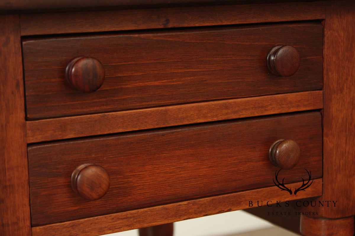 Antique Sheraton Drop-Leaf Pembroke Side Table