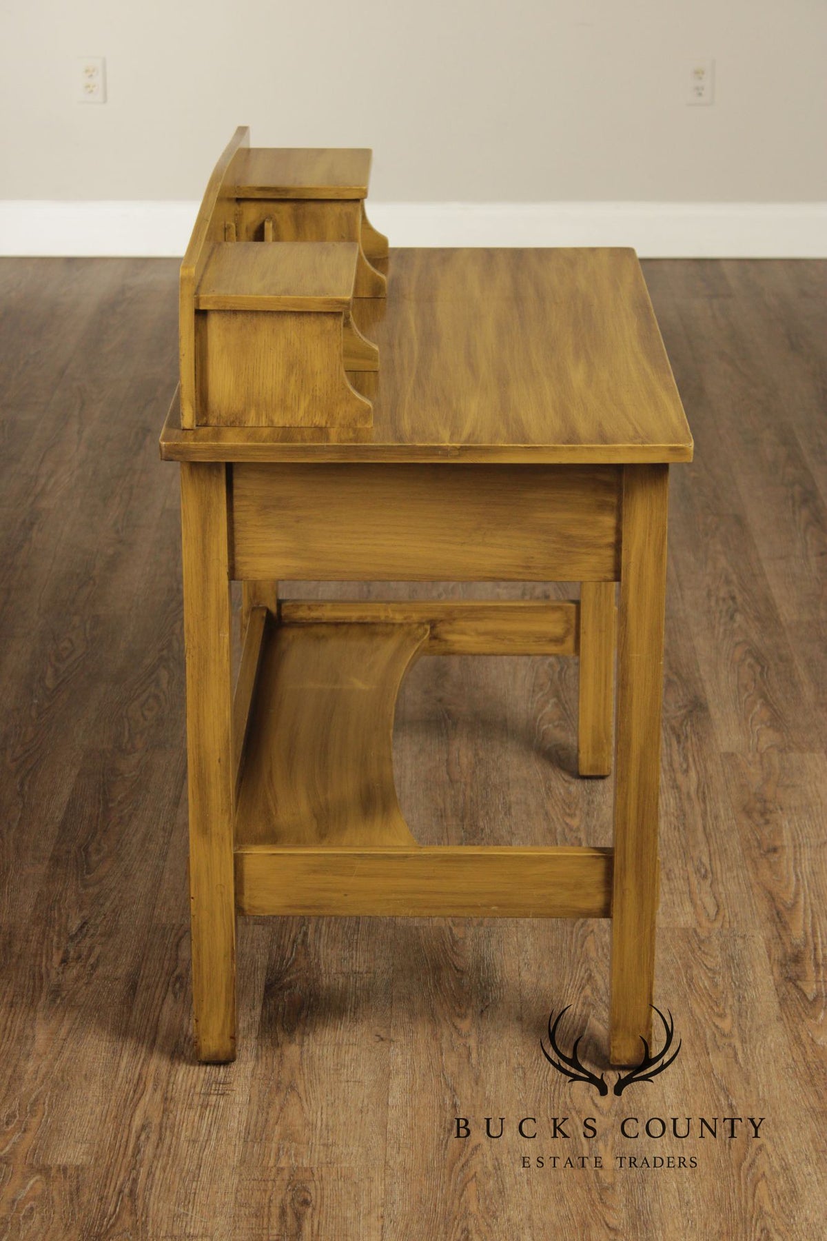 Stickley Brothers Antique Painted Two-Drawer Postcard Desk