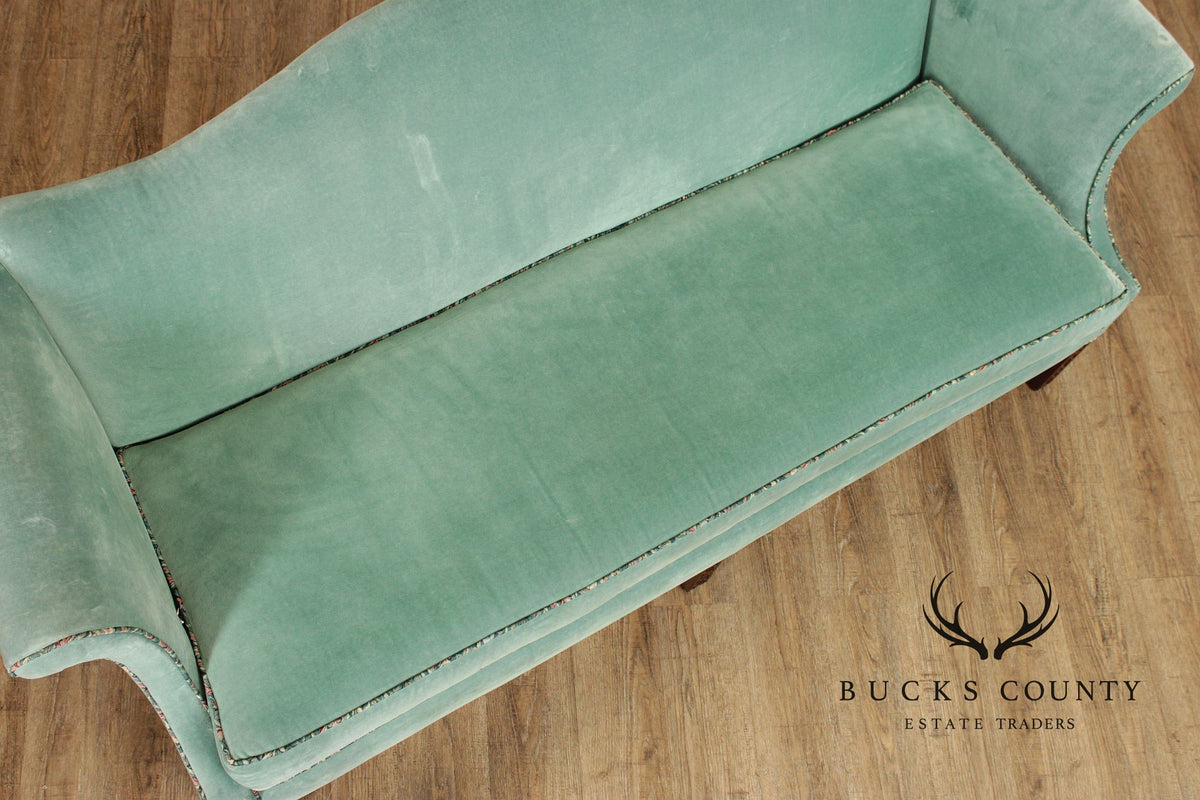 Chippendale Style Mahogany Camelback Sofa