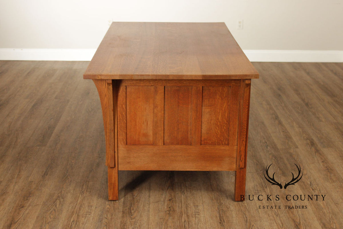 Stickley Mission Collection Oak Executive Desk