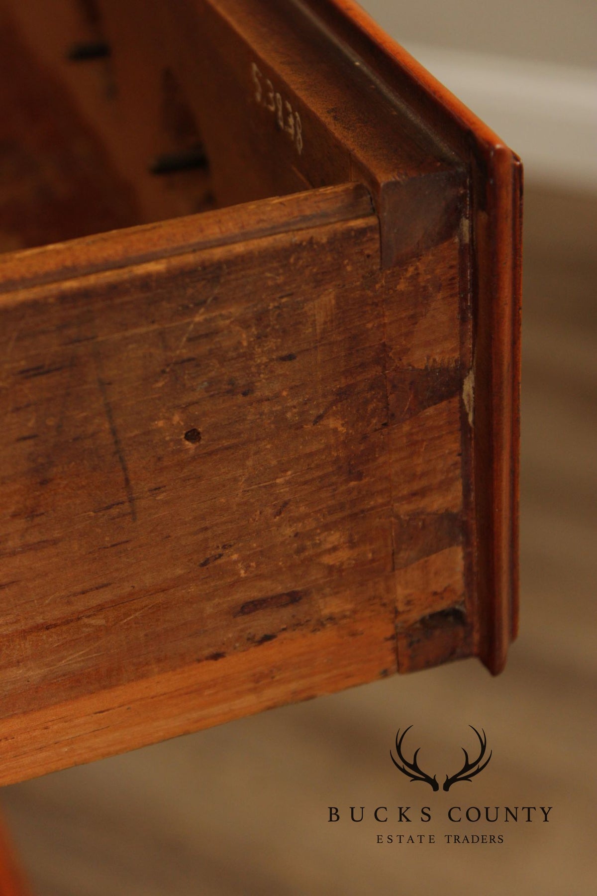 Antique American Chippendale Birdseye Maple Six Drawer Tall Chest, C.1780