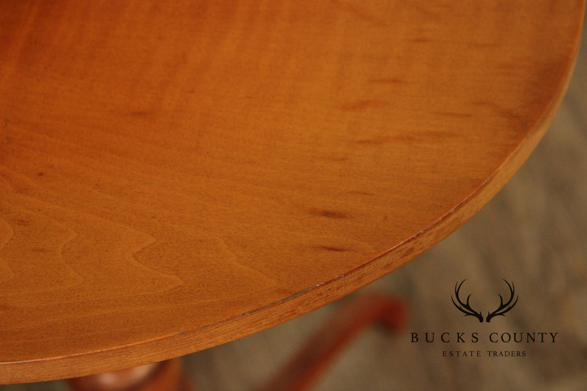 Federal Style Bench Made Tiger Maple Candlestand