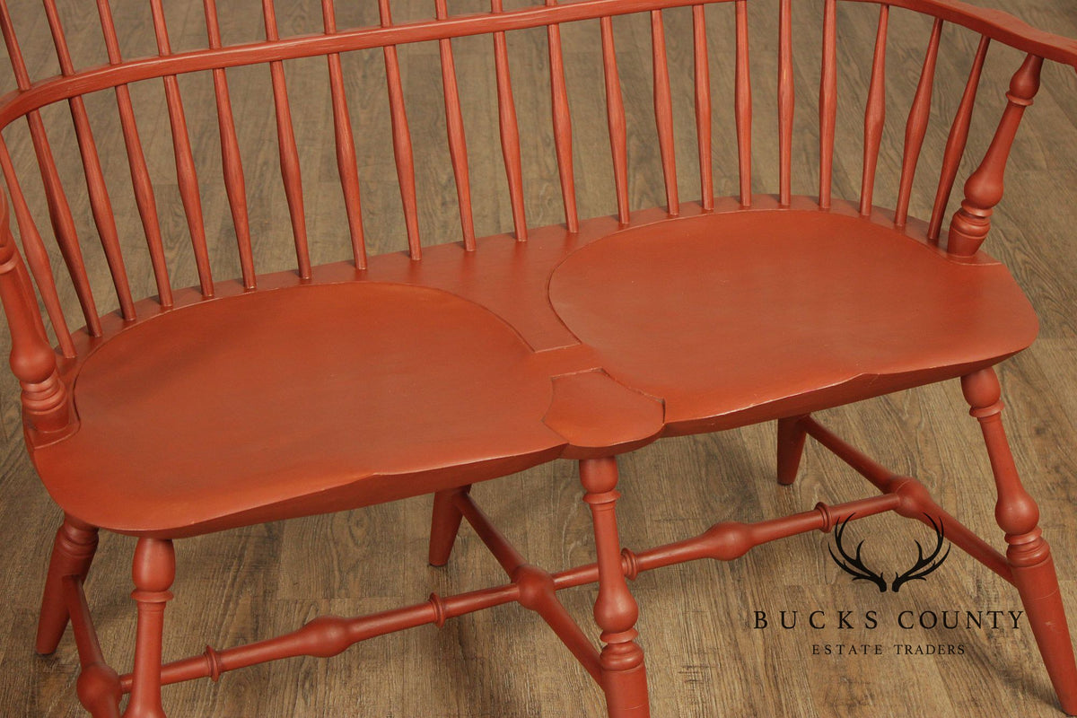 Peter Franklin Benchmade Painted Windsor Settee