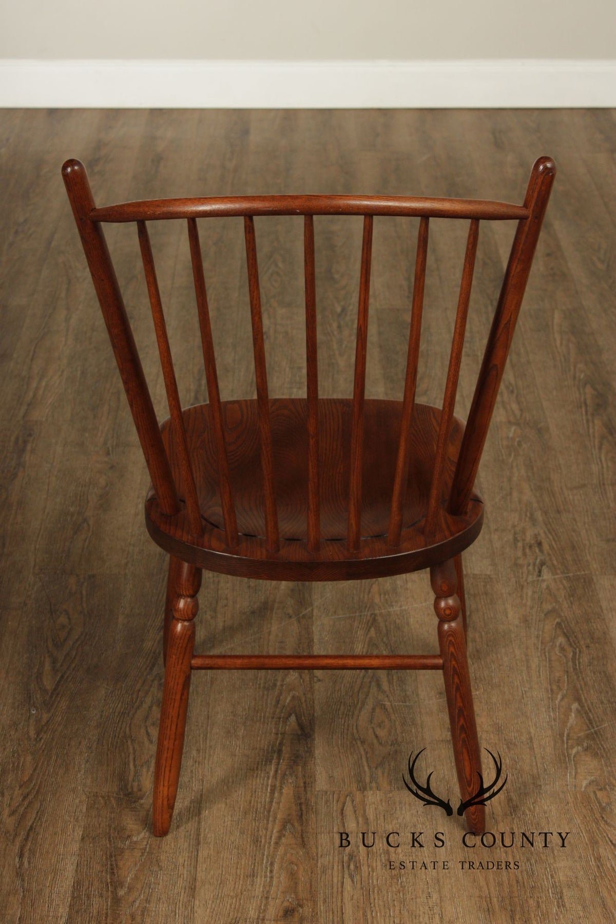 S. Bent Bros. Pair of Oak Windsor Side Chairs