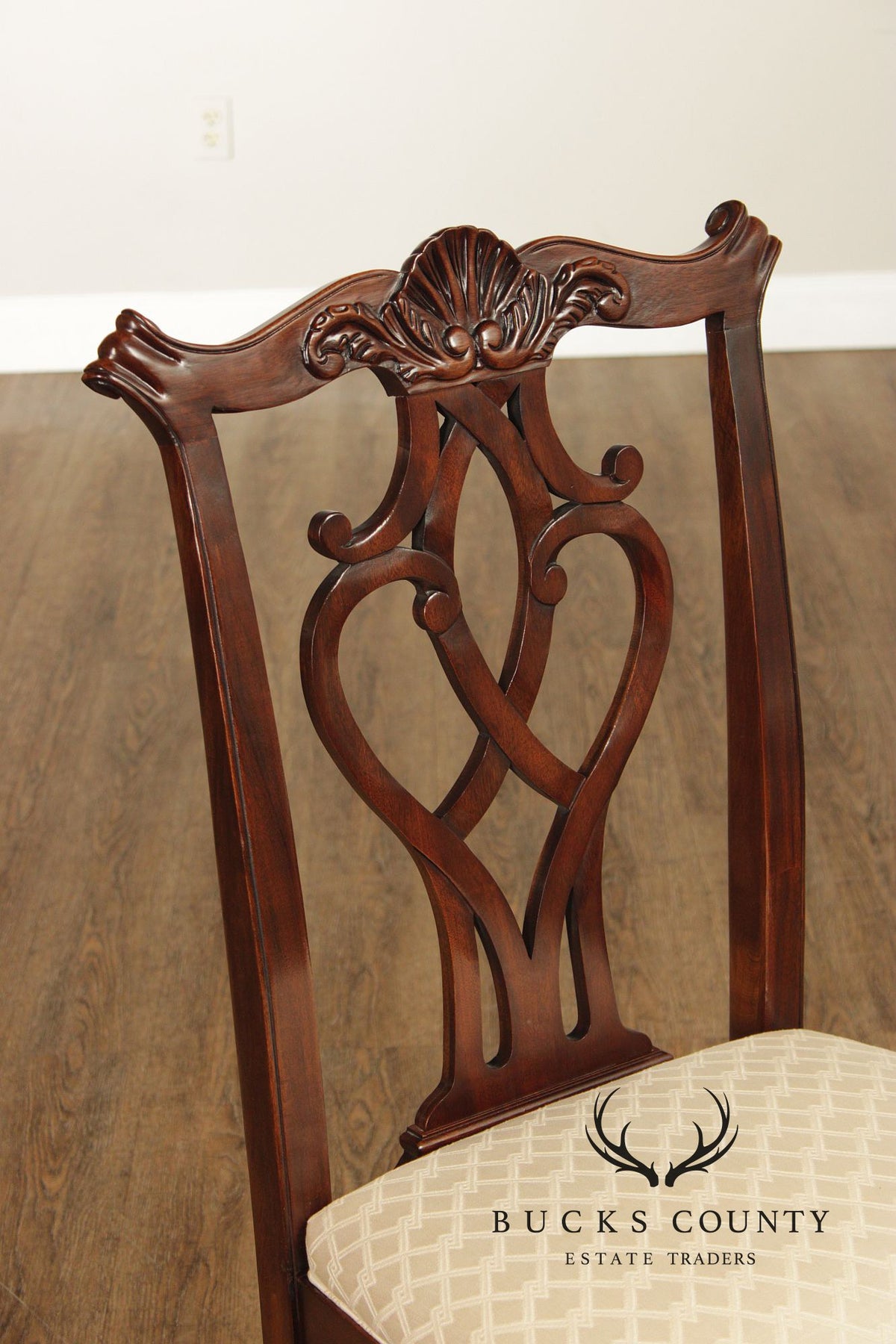 Pennsylvania Classics Set Of Four Chippendale Style Mahogany Dining Chairs