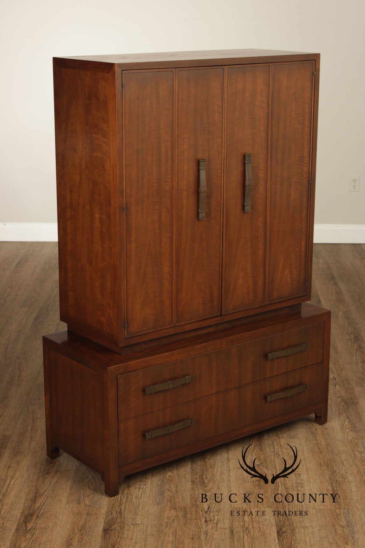 Heritage Mid-Century Modern Walnut Gentleman's Chest