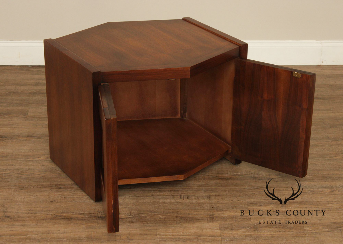 Lane Furniture Mid Century Modern Walnut Cabinet End Table