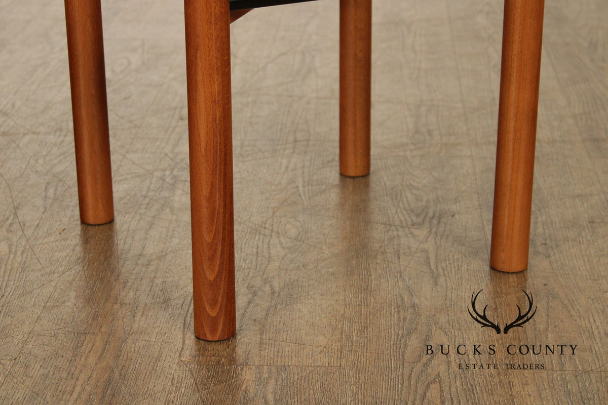 Findahls Møbelfabrik Danish Modern Pair Beech Wood Bar Stools