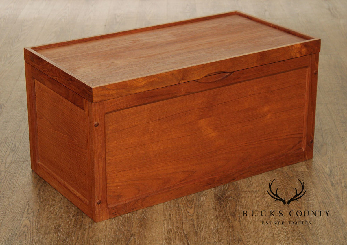 Teak N'Yu Danish Modern Style Teak Blanket Chest