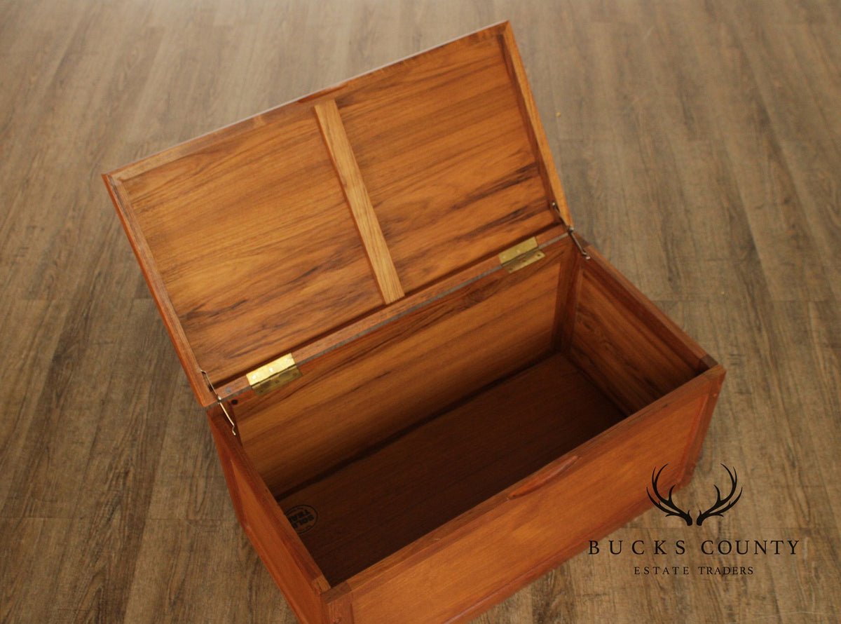 Teak N'Yu Danish Modern Style Teak Blanket Chest