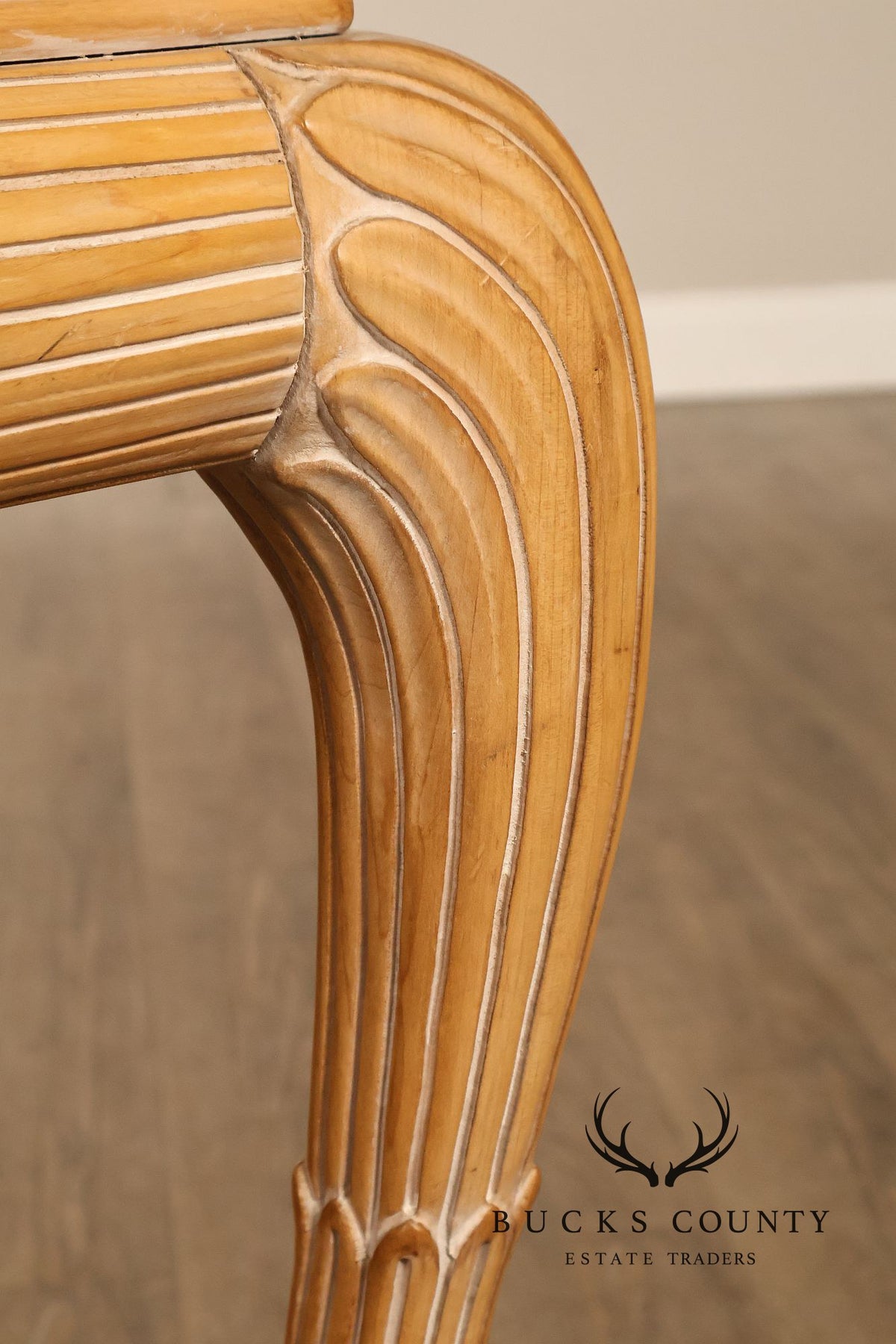 Hollywood Regency Narrow Glass Top Sofa Table