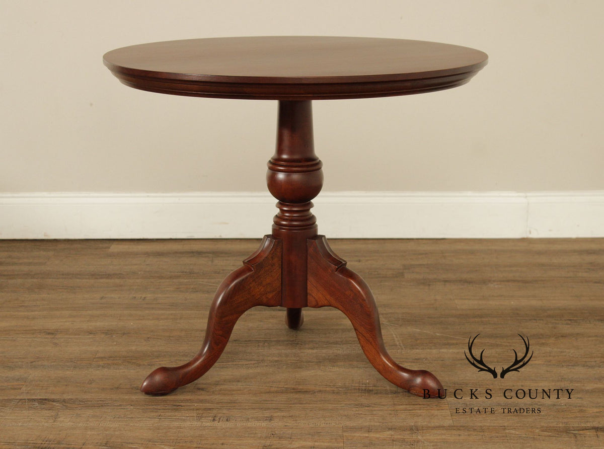 Pennsylvania House Chippendale Style Round Cherry Side Table