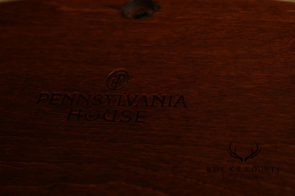 Pennsylvania House Chippendale Style Round Cherry Side Table