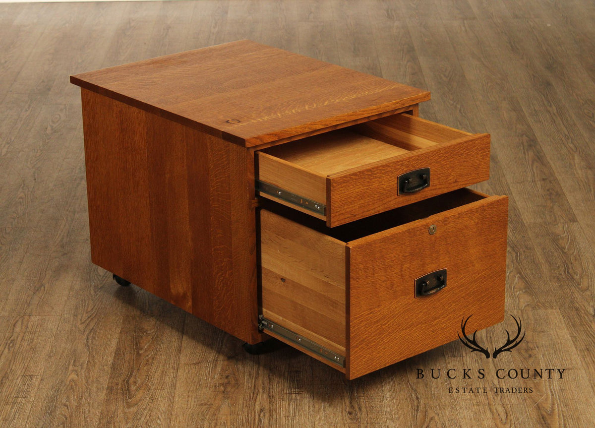 Stickley Mission Collection Oak Two-Drawer File Cabinet