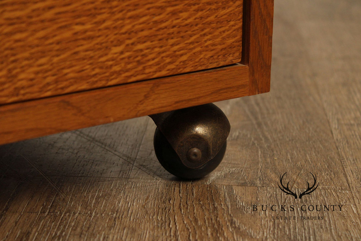 Stickley Mission Collection Oak Two-Drawer File Cabinet