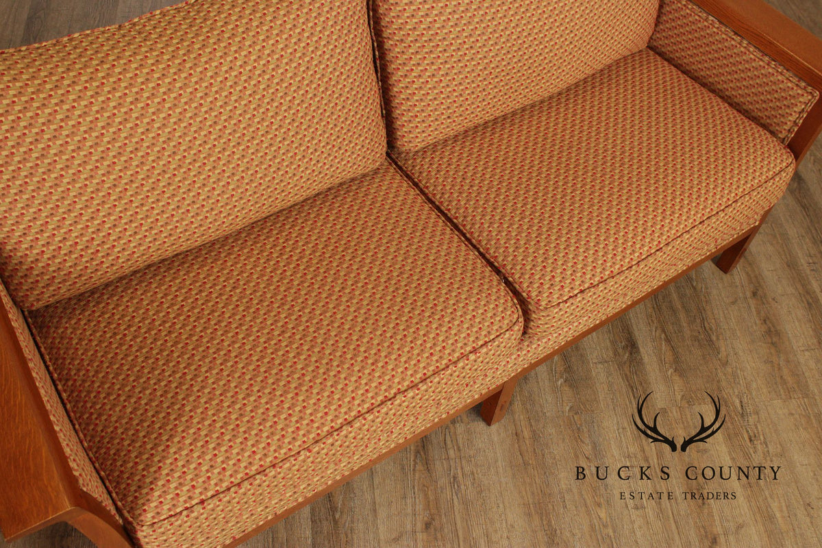 Stickley Mission Collection Oak Sofa With Loose Cushions