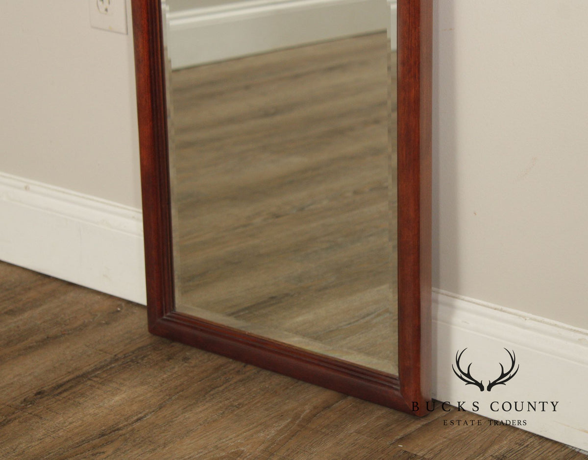 Thomasville Queen Anne Style Mahogany Beveled Wall Mirror