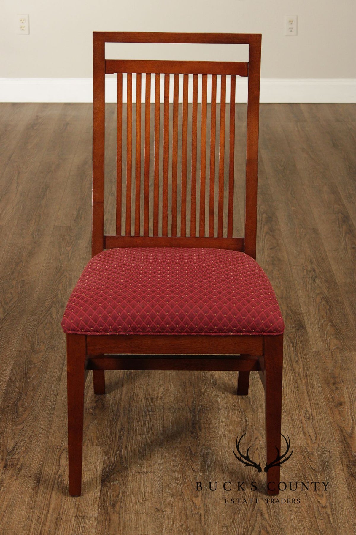 Bernhardt Mission Style Set Of Eight Dining Chairs